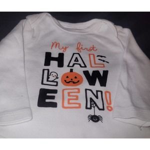 NWT-Babys First Halloween Onsie Carters NB2w